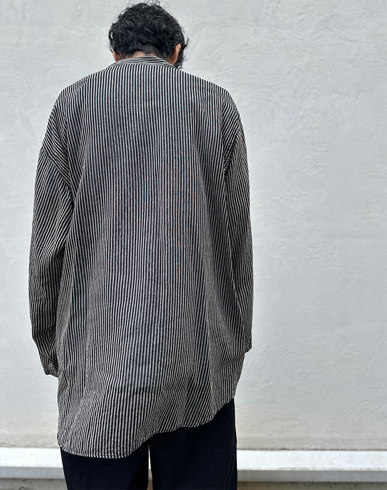 COMOLI / ストライプ スキッパーシャツ / D01-02018 – satoseni online