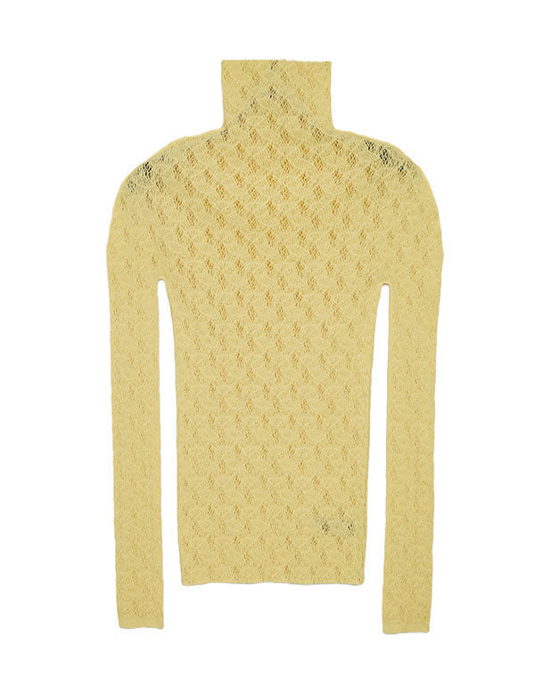 【M.&KYOKO】メッシュ柄ラッセルプルオーバー メッシュ柄ラッセルプルオーバーA / JJT01801WA レイヤードスタイルに