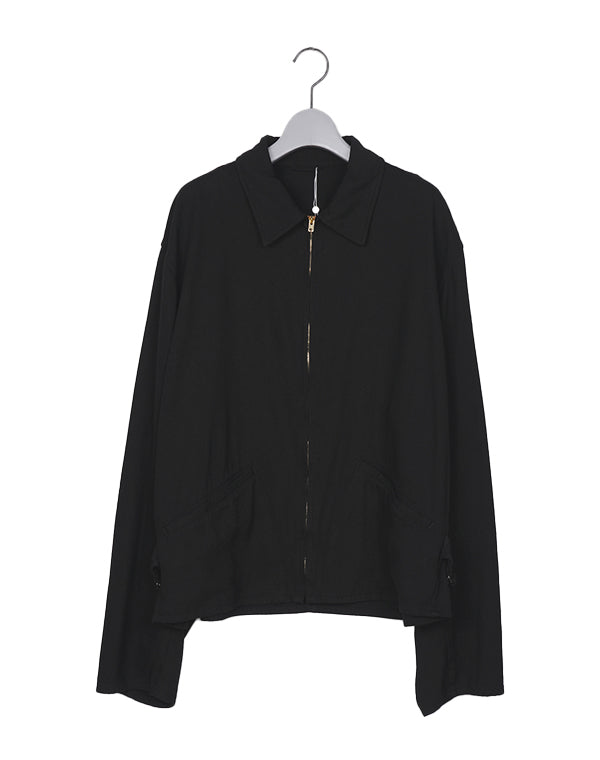 COMOLI コモリ｜ シルクネップ ジップショートジャケット D01-01007