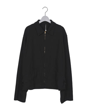 COMOLI コモリ｜ シルクネップ ジップショートジャケット D01-01007