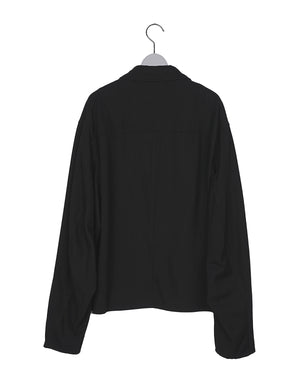COMOLI コモリ｜ シルクネップ ジップショートジャケット D01-01007