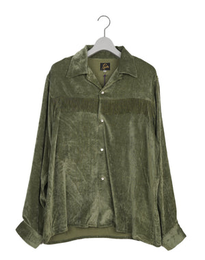 NEEDLES ニードルズ｜Fringe Open Collar Shirt - Rayon Corduroy
