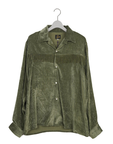 トップス jentlouis Fringe Open-Collar Shirt NEEDLES ニードルズ｜Fringe Open Collar Shirt - Rayon Corduroy