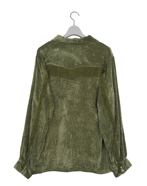 NEEDLES ニードルズ｜Fringe Open Collar Shirt - Rayon Corduroy
