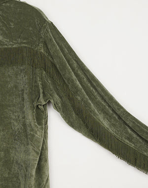 NEEDLES / Fringe Open Collar Shirt - Rayon Corduroy / SX277