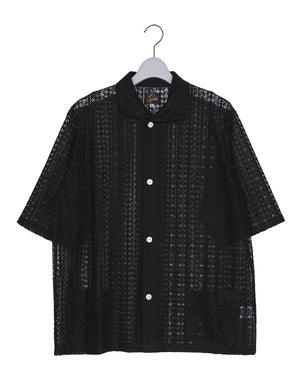 NEEDLES ニードルズ｜ S／S Widespread Collar Shirt - Raschel Lace