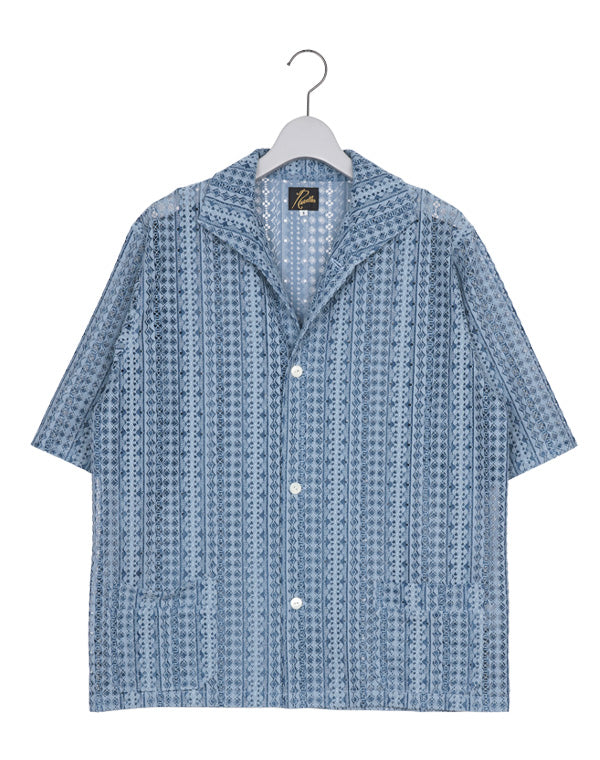 NEEDLES ニードルズ｜ S／S Widespread Collar Shirt - Raschel Lace