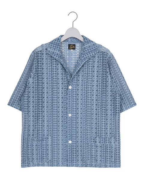 NEEDLES ニードルズ｜ S／S Widespread Collar Shirt - Raschel Lace