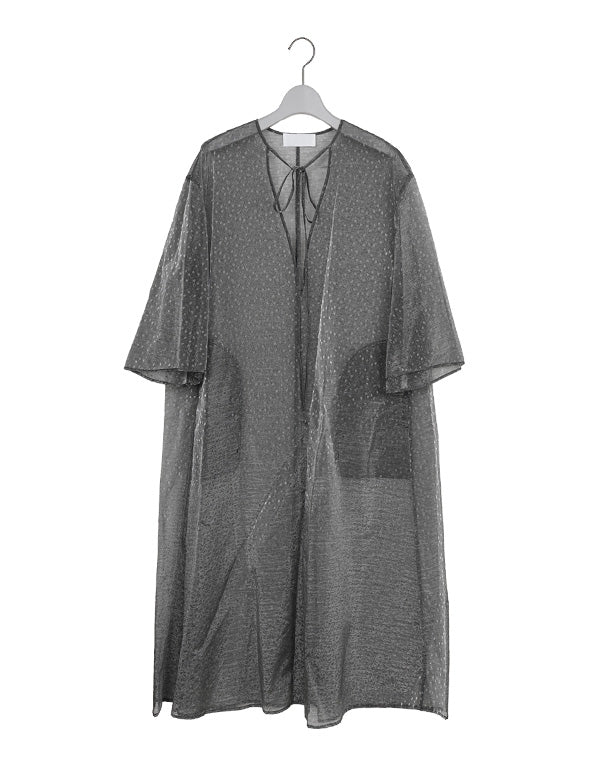 Mame Kurogouchi / Floral Jacquard Sheer Dress / MM26FW-DR002