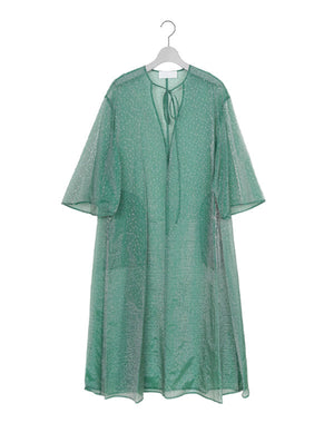Mame Kurogouchi / Floral Jacquard Sheer Dress / MM26FW-DR002