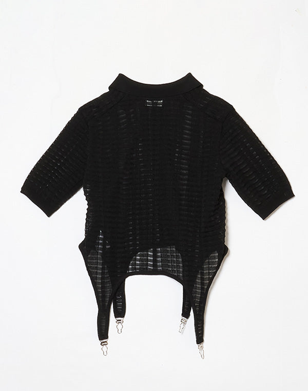 Chika Kisada / SHEER POLO KNIT / CK-26072 – satoseni online store