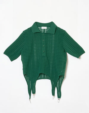 Chika Kisada / SHEER POLO KNIT / CK-26072 – satoseni online store