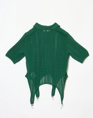 Chika Kisada / SHEER POLO KNIT / CK-26072 – satoseni online store