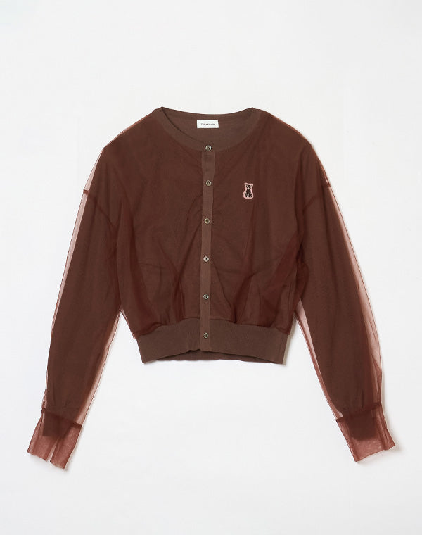 Chika Kisada / TULLE KNIT CARDIGAN / CK-26071 – satoseni online store ...