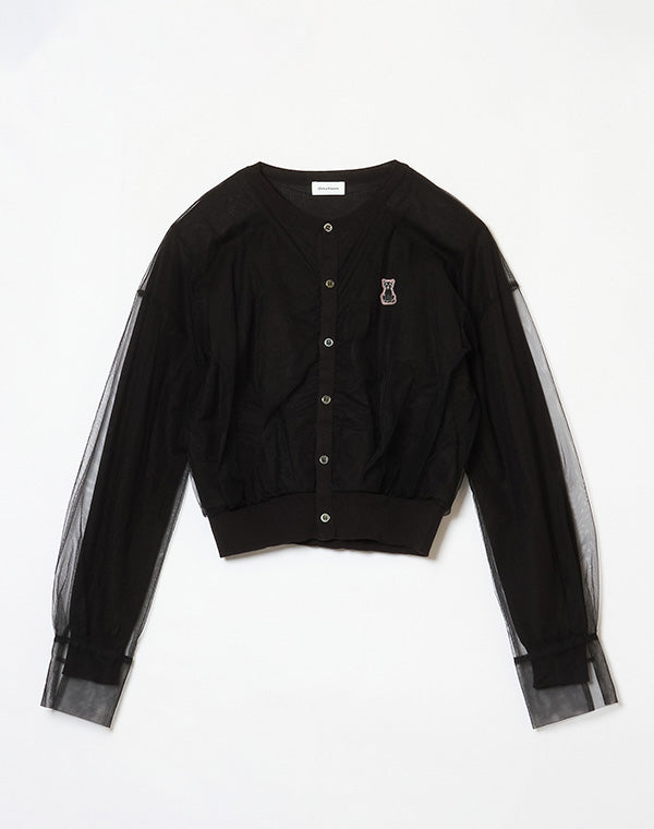 Chika Kisada / TULLE KNIT CARDIGAN / CK-26071 – satoseni online