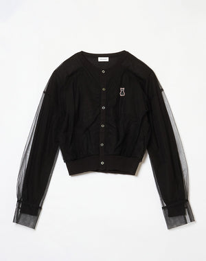 Chika Kisada / TULLE KNIT CARDIGAN / CK-26071 – satoseni online