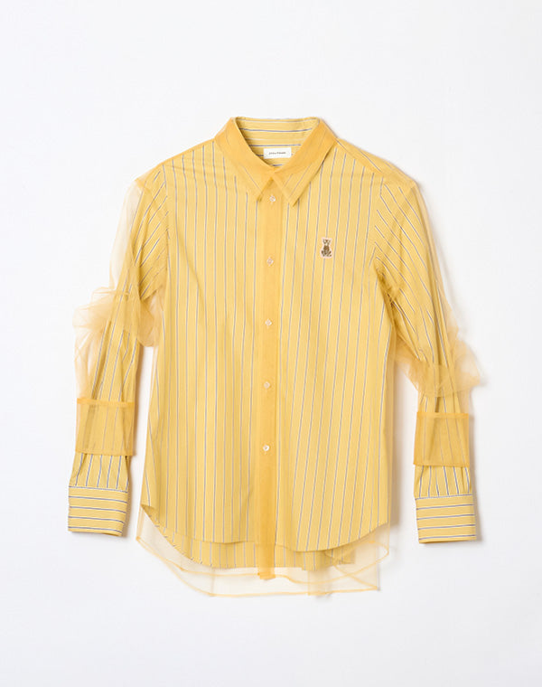 美品チカキサダchikakisada2wayデザインシャツ Chika Kisada(チカキサダ)心ときめくチュールアイテム25SS新作を