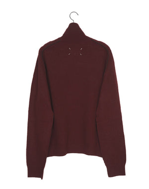 メゾンマルジェラ 長袖セッター レッド Maison Margiela / LAMBSWOOL MOCKNECK SWEATER / S50HL0071