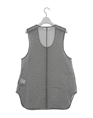 Mame Kurogouchi マメ クロゴウチ｜Floral Jacquard Sheer Sleeveless