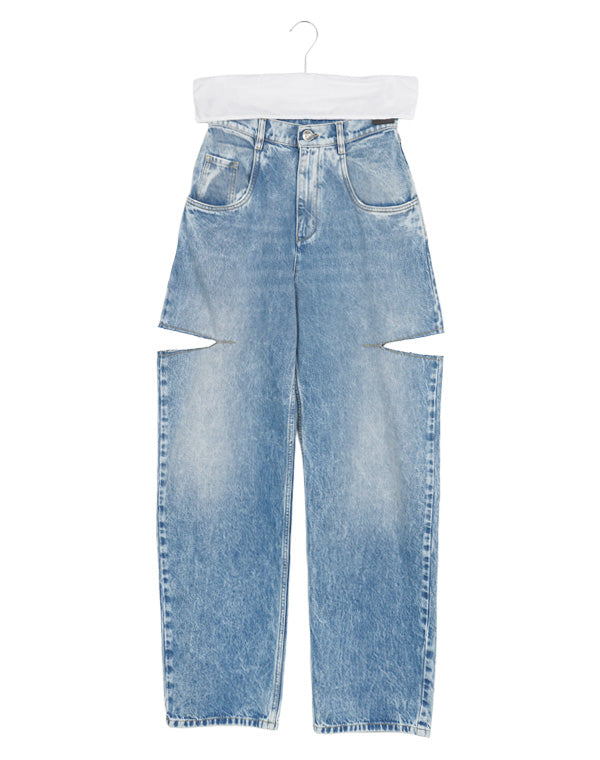 Maison Margiela メゾンマルジェラ｜CUTOUT DENIM TROUSERS S51LA0051