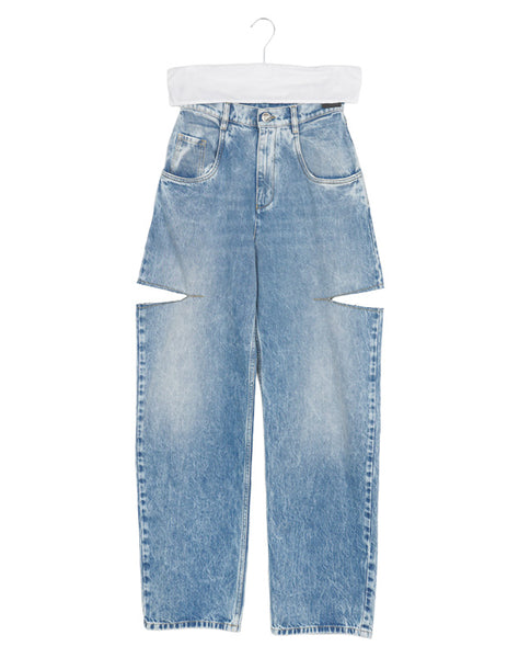 Maison Margiela メゾンマルジェラ｜CUTOUT DENIM TROUSERS S51LA0051