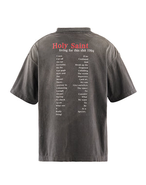 SAINT Mxxxxxx / SM-MK1-0000-001/SS T-SHIRT/LOVE CIRCULATION/BLACK