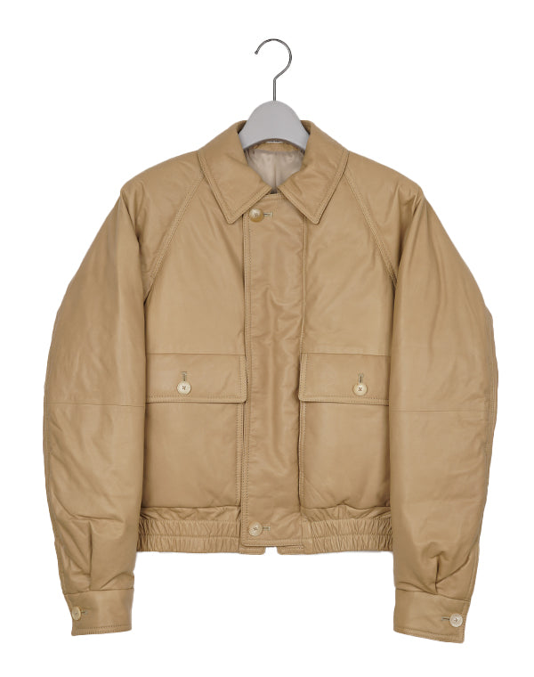 AURALEE オーラリー｜WOMEN FINE CALF LEATHER DOWN BLOUSON｜GEA
