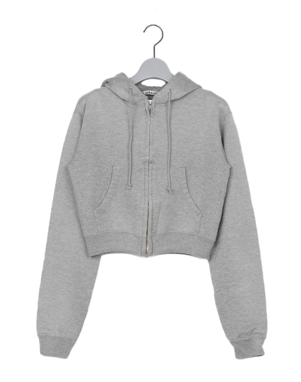 AURALEE / PRODUCT DYED PIMA LIGHT SWEAT ZIP PARKA / A25AP03MS