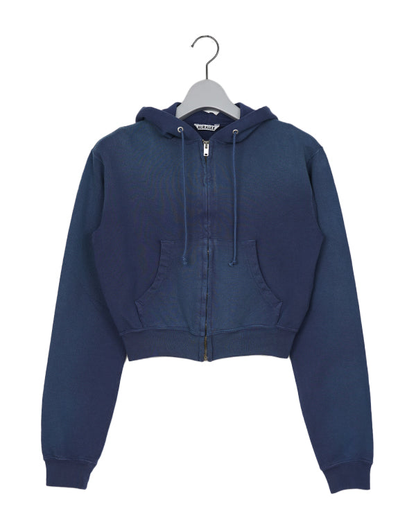 AURALEE / PRODUCT DYED PIMA LIGHT SWEAT ZIP PARKA / A25AP03MS