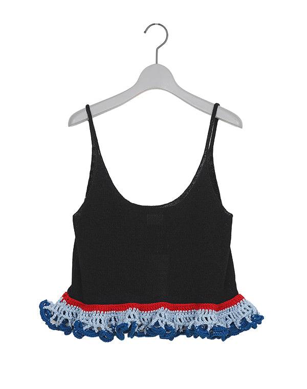 babaco タンクトップ babaco＞RIBBED TANK TOP W/EMB/タンクトップ