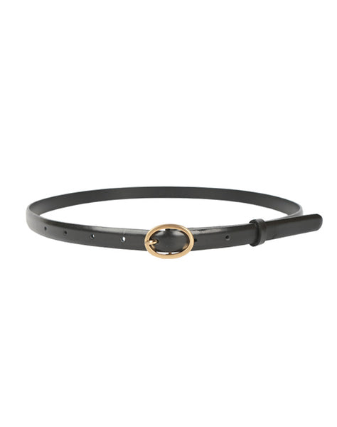 Mame Kurogouchi マメ クロゴウチ｜Cow Hide Leather Narrow Belt