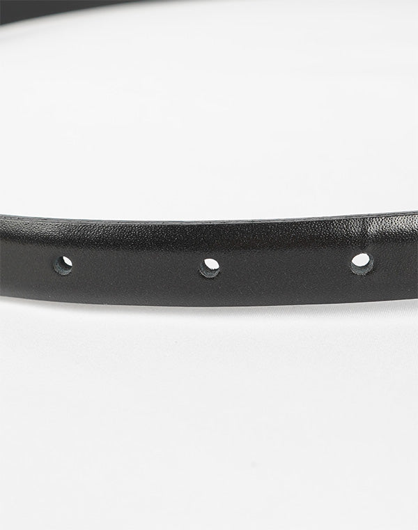 Mame Kurogouchi / Cow Hide Leather Narrow Belt / MM26SS-AC306