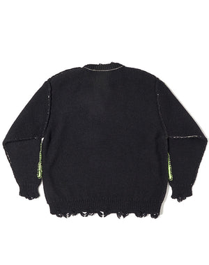 doublet ダブレット｜GLOW-IN-THE-DARK SKULL KNIT PULLOVER｜GEA