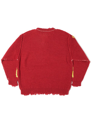 doublet ダブレット｜GLOW-IN-THE-DARK SKULL KNIT PULLOVER｜GEA