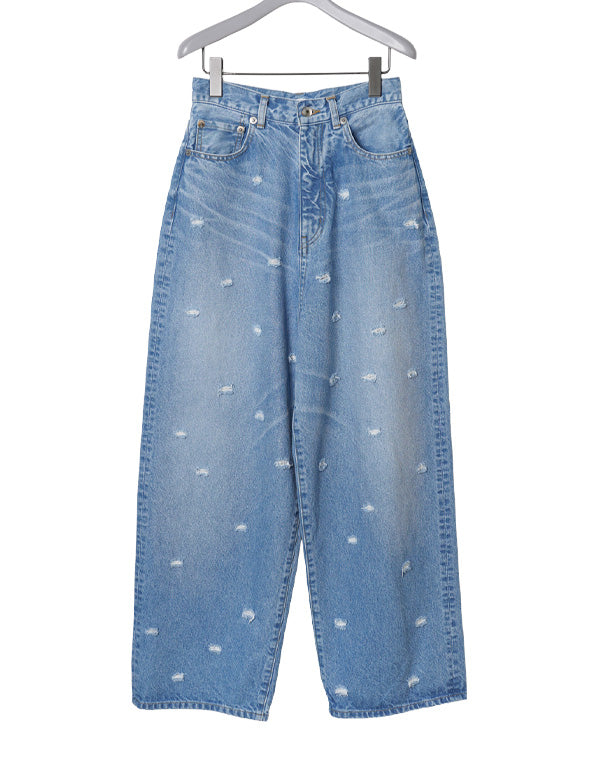 INSCRIRE アンスクリア｜Dot Hole Denim Pants IC261DAIDPT57｜GEA