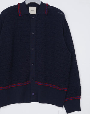 Kota Gushiken コウタグシケン｜Wrinkled Polo Cardigan KGAW25-K02