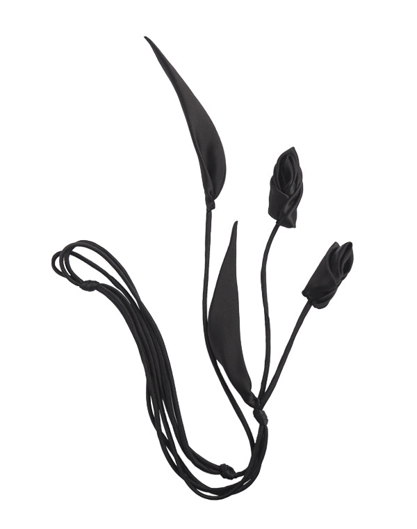 Mame Kurogouchi / Floral Motif Silk Belt / MM26SS-AC313 – satoseni ...