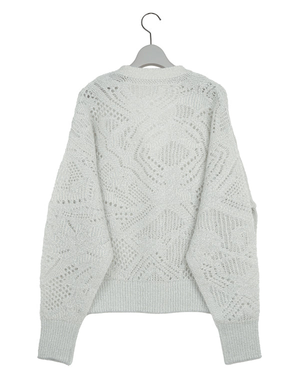 Mame Kurogouchi / Shimmering Knit Cardigan / MM26SS-KN030 – satoseni ...
