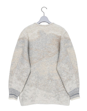 Mame Kurogouchi マメ クロゴウチ｜Pile Jacquard Plunge Knit Top