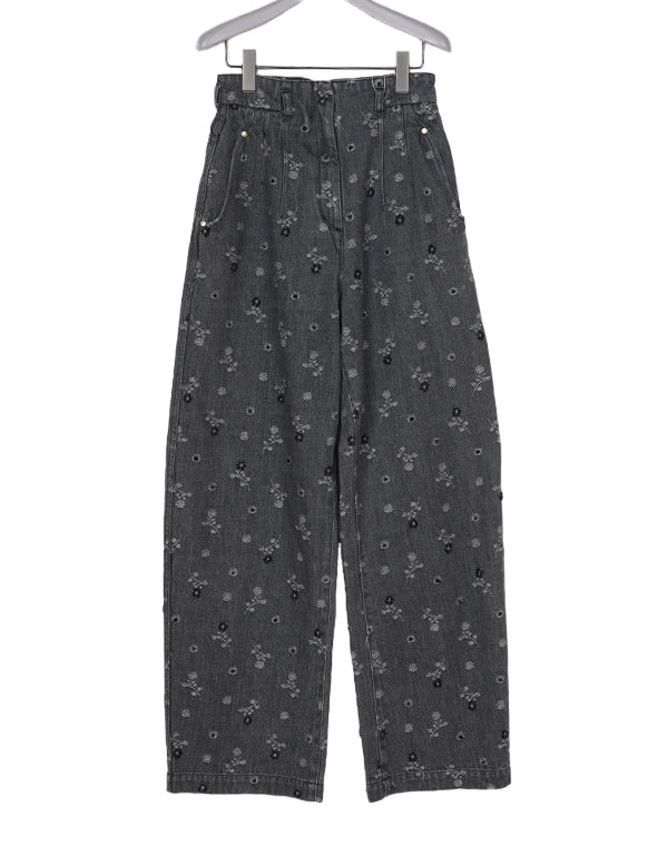 Mame Kurogouchi マメ クロゴウチ｜ Floral Jacquard High Waisted