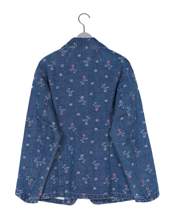 Mame Kurogouchi マメ クロゴウチ｜ Floral Jacquard Denim Jacket