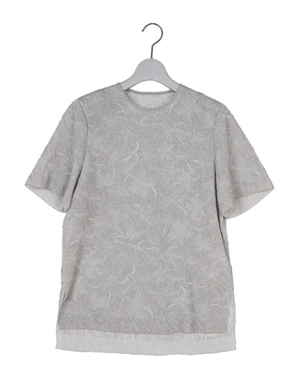 Mame Kurogouchi マメ クロゴウチ｜ Floral Jacquard Sheer Short