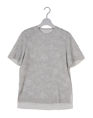 Mame Kurogouchi マメ クロゴウチ｜ Floral Jacquard Sheer Short