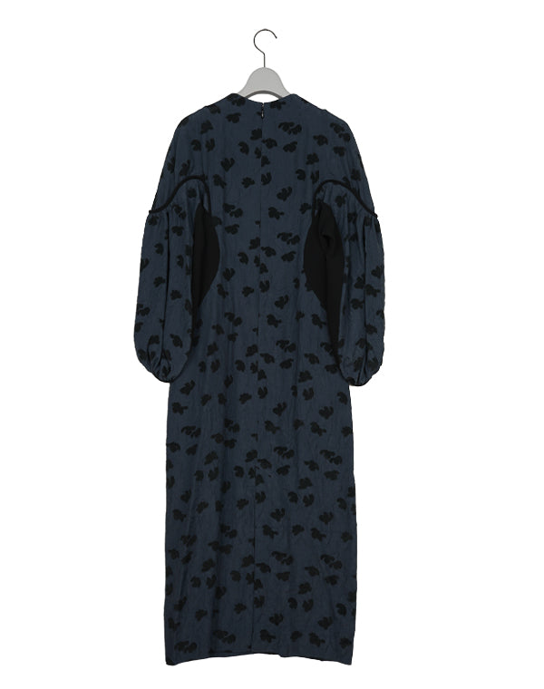 Mame Kurogouchi / Double Layered Floral Jacquard Dress / MM26FW