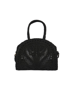 Mame Kurogouchi / Cording Embroidery Demi Lune Handbag / MMSS19