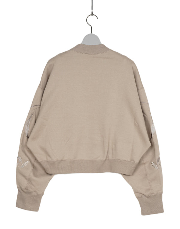 Mame Kurogouchi / Floral Motif Embroidered Sweatshirts