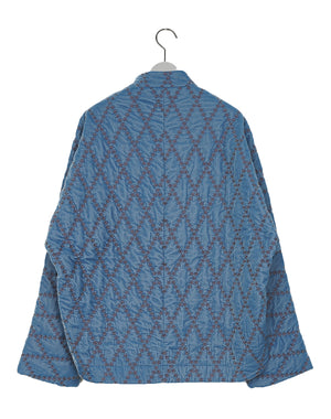 【美品】　【お値下げ】ne Quittez pas ベルベット ベスト ne Quittez pas / Velvet Flower Argyle Embroidery Quilted Jacket