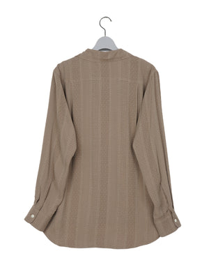 NEEDLES / Open Collar Shirt - Faulourd Stripe Jacquard