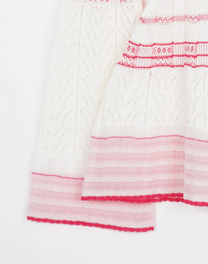 Mame Kurogouchi マメ クロゴウチ｜Lamp Shaped Knit Cardigan MM26SS
