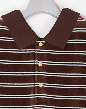 INSCRIRE / Velvet Border W Polo Shirt / I26AW-BC13 – satoseni